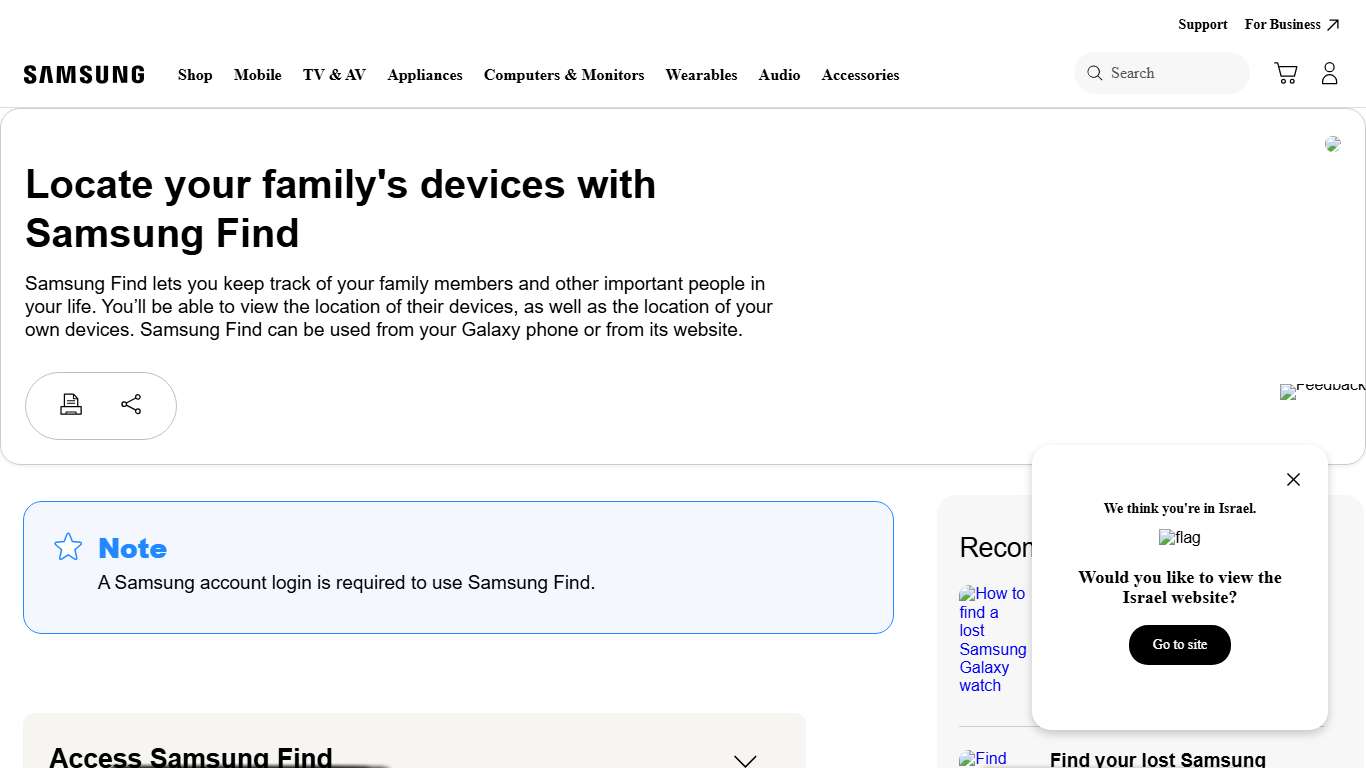 Locate your family's devices with Samsung Find